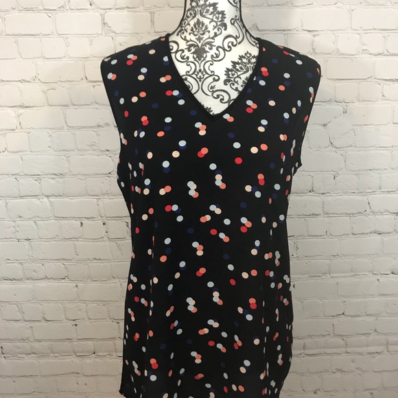 Vince Camuto Polka Dot shirt - Picture 2 of 3